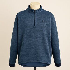 Men's Under Armour Blue 1/2 Zip Fleece Size XXL